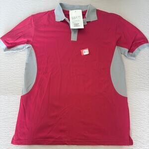 Beretta Silver Pigeon polo shirt S red gray performance Italy made NWT